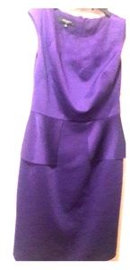 Purple peplum dress